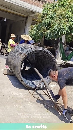 DIY support frame for fallen rebars—practical design! #diy #rebars