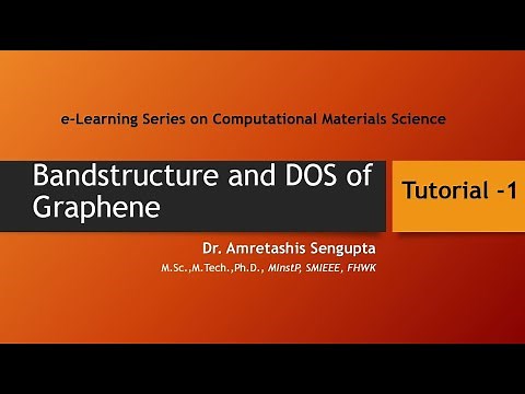 Graphene Bandstructure and DOS Calculation with Quantum ESPRESSO and BURAI GUI