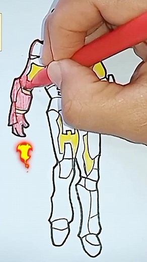 How to Draw and Color Ironman | Marvel Art Tutorial
