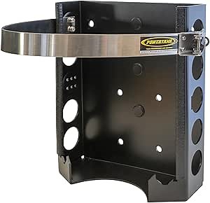 Power Tank - 11 lb & 4.25 lb Propane Tank Holder 9 Inch Cylinder Mounting Bracket with Strap for Truck Bed, Car, RV, Boat