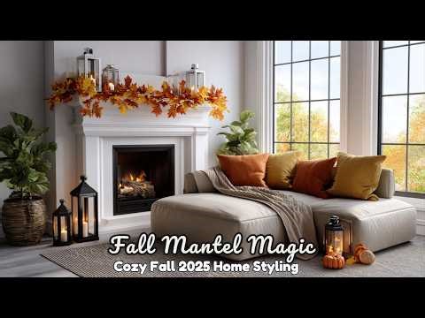 Fall in LOVE with This Easy DIY Mantel Decor Idea | Cozy Fall 2025 Home Styling
