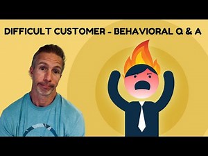 Can you give me an example of a difficult situation with a customer?