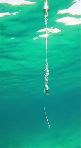 Drone Drops Fishing Line into the Ocean, A Thrilling Moment.#flyingdrone #fishing #dronephotography