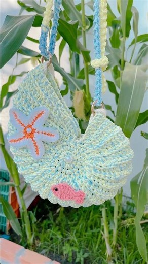 Hướng Dẫn Móc Túi Ốc Bằng Sợi Dệt Có Rồi Đây Ạ 🐚🐠 #mimihandmade #crochet #handmade #diy #bag