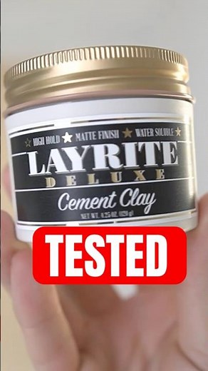 HAARWACHS TEST - CEMENT CLAY von LAYRITE DELUXE #shorts