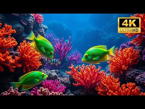 Relaxing Aquarium 12 Hours | Beautiful 4K Fish Tank for Sleep, Meditation & Stress Relief