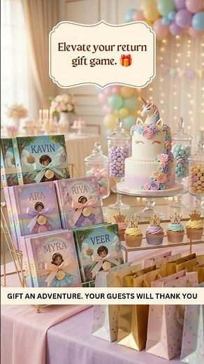 Fairytale Storybooks as Return Gifts for Kids | Personalised Birthday Party Favours #returngiftideas