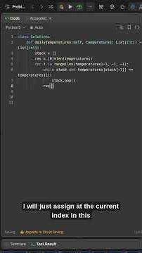 This Stack Trick Will Crack FAANG Interviews 🔥 (Daily Temperatures) #codinginterview #dataengineer