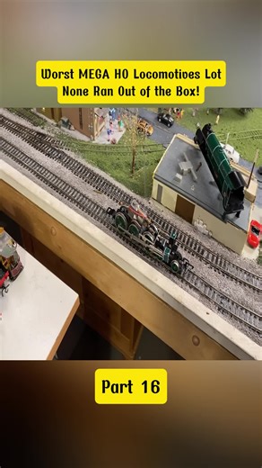 Worst MEGA HO Locomotives Lot - None Ran Out of the Box! #ModelRailway #SteamLocomotive #RailFanCommunity #part16