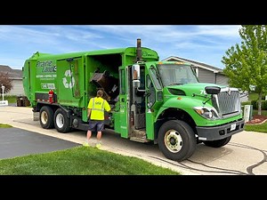 Prairieland International Work Star Labrie Manual Side Loader Garbage Truck
