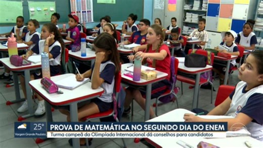 Prova de matemática no segundo dia do Enem