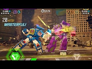 Soundwave vs AM Shockwave (Ranged Damage Link) — Transformers: Forged to Fight