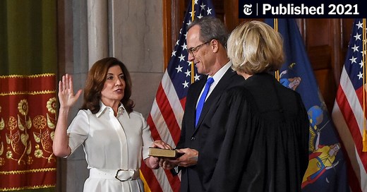 Hochul Is Sworn In: ‘I Want People to Believe in Their Government Again’