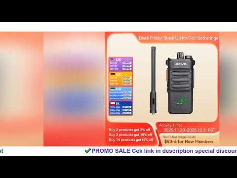 Retevis RT86 10W Walkie Talkie Professional Two Way Radio Long Range Walkie Talkie UHF Communication