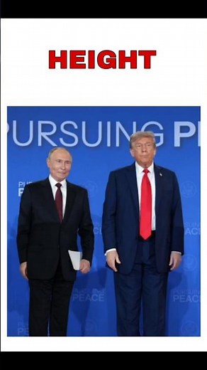 VLADIMIR PUTIN'S HEIGHT AND DONALD TRUMP'S HEIGHT COMPARISON