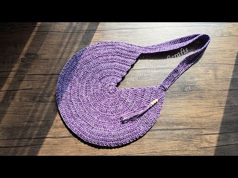 Super Easy Crochet Circle Bag | DIY Crochet Round Bag Tutorial Step by Step | Chompu Handicrafts