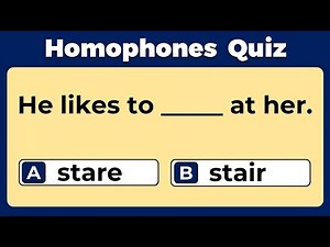 Homophones Quiz: CAN YOU SCORE 20/20 ON THIS TEST? #challenge 2