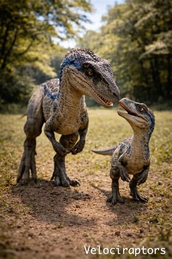 RELAXING.NOW| Jurassic Adventures |Blue Velociraptor and baby | 60 Seconds of Blue