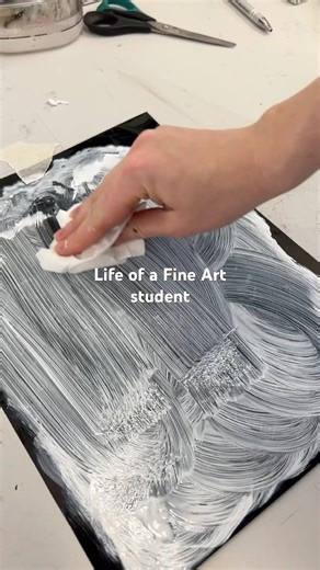 Day in the life of a Fine Art student 🎨 | Studio Vlog #shorts