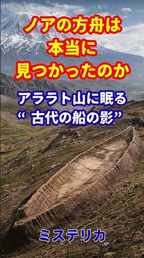 【都市伝説】ノアの方舟は本当に見つかったのか ～アララト山に眠る“古代の船の影” #都市伝説 #ミステリカ #ノアの方舟 #ノア #方舟 #アララト山 #旧約聖書 #聖書 #大洪水 #デュルピナル遺構