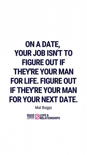 22K views · 417 reactions | When you are dating, simply enjoy getting to know each other and decide if you want to go out again. Don't entertain thoughts of marriage after one date. #matboggslove #datingtips #dating #relationships #onlinedating #couples #healthyrelationships #relationshipcoach #marriage #connection | Mat Boggs - Choose Love | Facebook