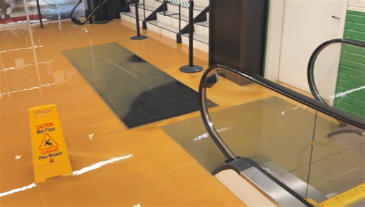 Major DC Water Main Breakage Floods Local Mall