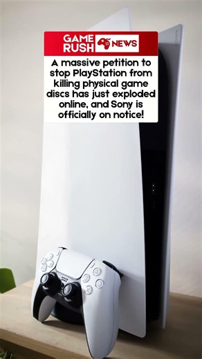 Over 333,000 gamers sign the huge petition to stop Sony's physical disc ban! Will they reverse it?💿👇