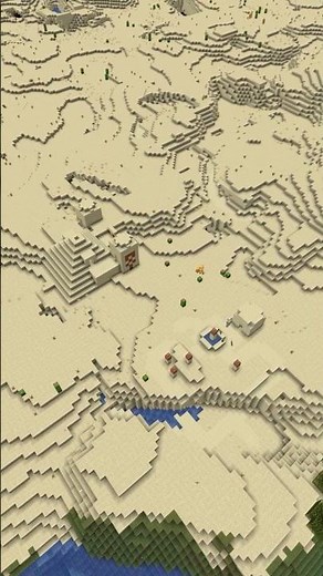 Minecraft Desert Temple and ONE BUILDING Village Seed
