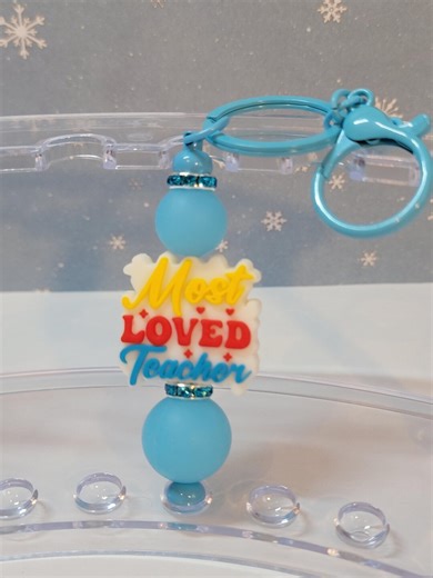 Teacher Beaded Keychain - Gift for Educators - Etsy