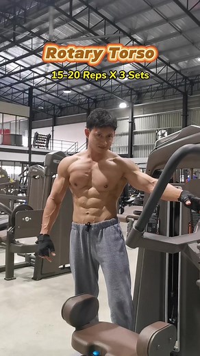 การใช้เครื่อง Rotary Torso สำหรับการเล่นท้อง