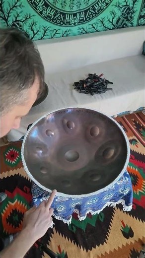 gluing the drum handpan #guda #handpan #gudadrum