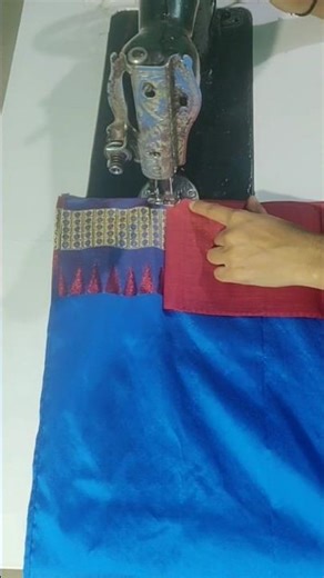 Saree falls pico stitching in 2 minute #sareefallstitching #shorts