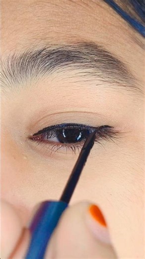 Korean eyeliner look 😍 #shorts #makeup #eyeliner