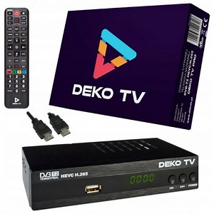 Tuner Décodeur DVBT2 DekoTV PRO Télévision Terrestre DVB-T2 HEVC H.265 DEKO