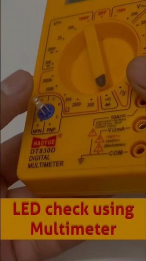 How to Check LED Using Multimeter | Simple DIY Life Hack for Electronics Beginners