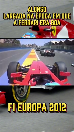 LARGADA INSANA do Alonso! Ferrari voando no GP da Europa 2012 🇪🇸🔥 #Shorts #formula1 #f1