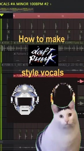 How to make Daft Punk style Vocals in Fl studio 🧸🤖 #daftpunk #funk #flstudio