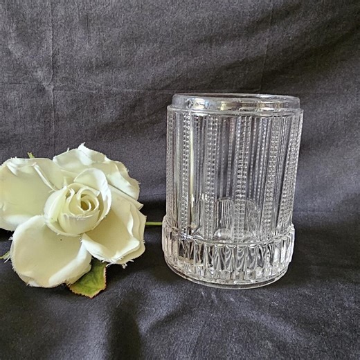 1880s EAPG Pickle Jar | Beaded Panels Aka Grated Ribbon by Crystal Glass Co - Etsy