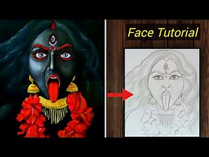 Maa kali face drawing # Maa kali drawing # Drawing tutorial # Happy Diwali 2020 ❤
