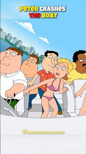 Peter Speed Boat Accident 😂 | Family Guy #familyguy #shorts