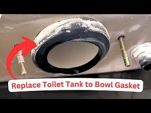 How to Replace a Toilet Tank to Bowl Gasket or Seal | Easy DIY 3" Toilet Seal Replacement with Korky