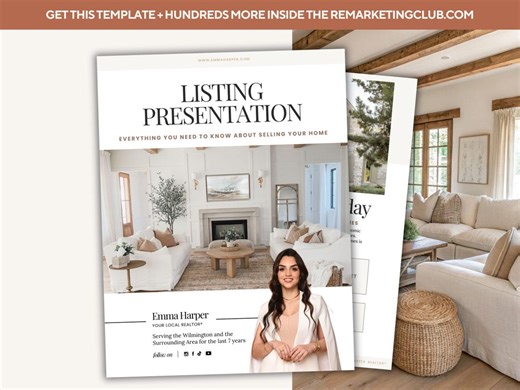 Canva Real Estate Listing Presentation Template | Seller Consultation & Agent Marketing - Etsy