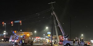 Crews work to fix utility pole after truck crash in Greer, officials say