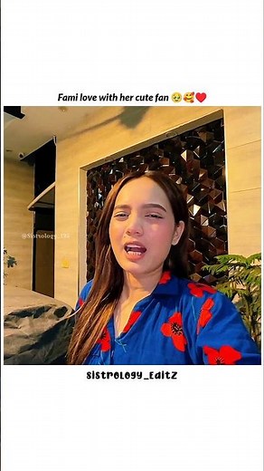 Fami love with her cute fan 🥹🥰♥️ | #sistrology #trending #viral
