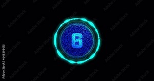 countdown digital timer animated to be displayed on an event Stock Video