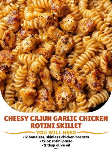 2.3K views · 13 reactions | 龍 Cheesy Cajun Garlic Chicken Rotini...