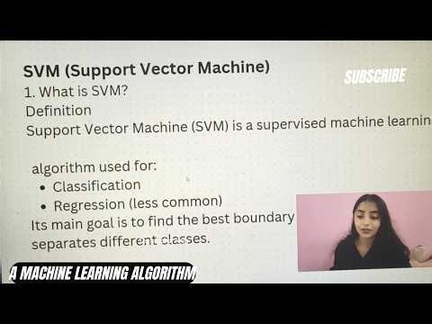 SVM Explained Simply | Hyperplane, Margin & Support Vectors