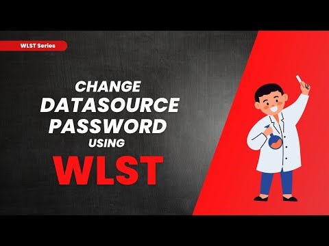WLST Script for Datasource Password Update #wlst #datasource #password #update