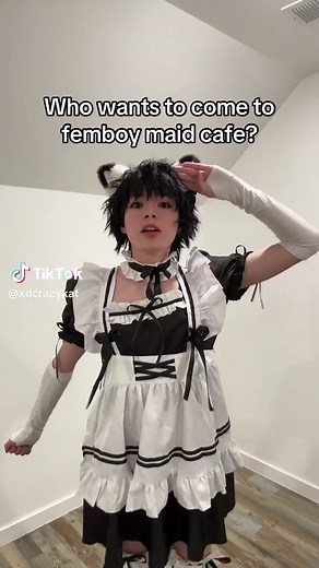 The femboy maid cafe #femboy #feminineboy #maid #cosplay #fyp | Cafe