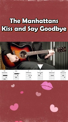 Kiss and Say Goodbye (1976) – The Manhattans | Guitar Playthrough #Shorts